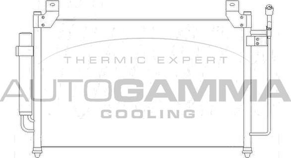 Autogamma 105197 - Конденсатор, кондиціонер autocars.com.ua