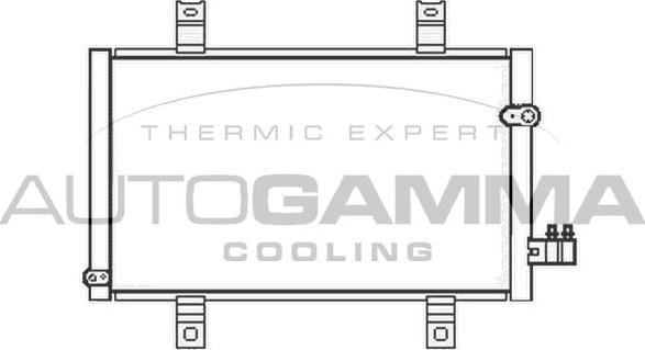 Autogamma 105198 - Конденсатор, кондиціонер autocars.com.ua