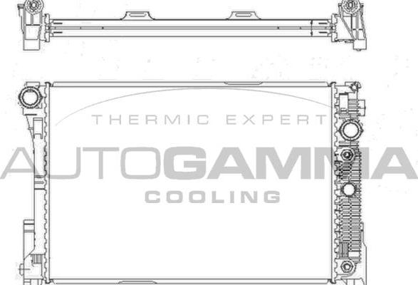 Autogamma 105215 - Радіатор, охолодження двигуна autocars.com.ua