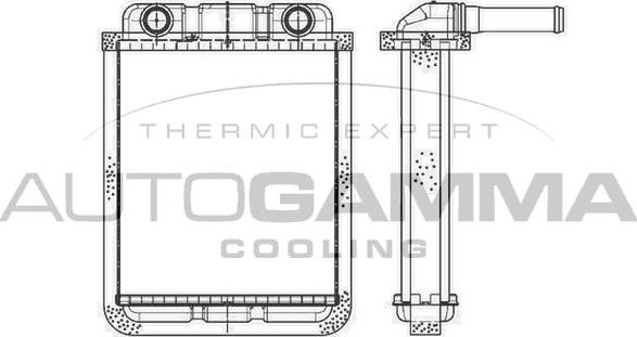 Autogamma 105234 - Теплообмінник, опалення салону autocars.com.ua