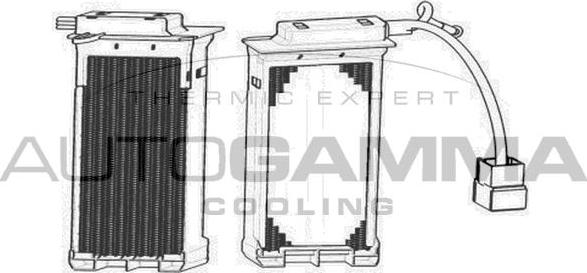 Autogamma 105235 - Теплообмінник, опалення салону autocars.com.ua