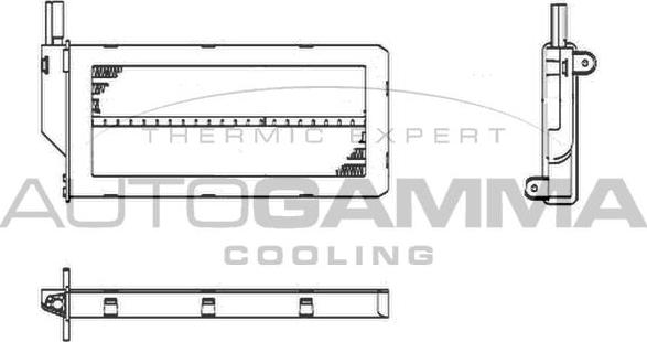 Autogamma 105236 - Теплообмінник, опалення салону autocars.com.ua