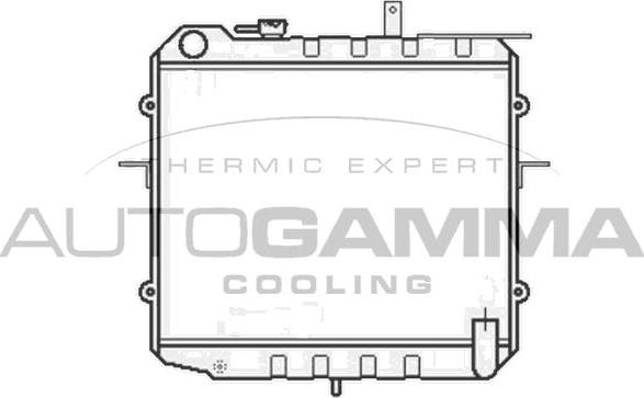 Autogamma 105260 - Радіатор, охолодження двигуна autocars.com.ua