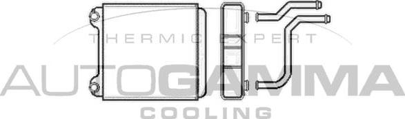 Autogamma 105268 - Теплообмінник, опалення салону autocars.com.ua