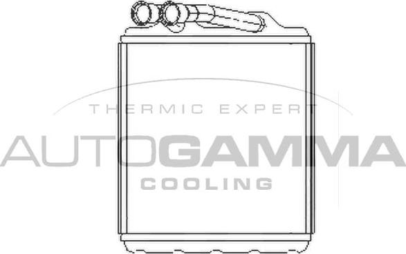 Autogamma 105282 - Теплообмінник, опалення салону autocars.com.ua