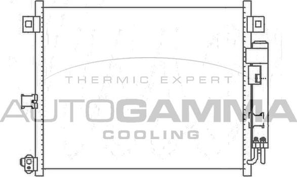 Autogamma 105342 - Конденсатор, кондиціонер autocars.com.ua
