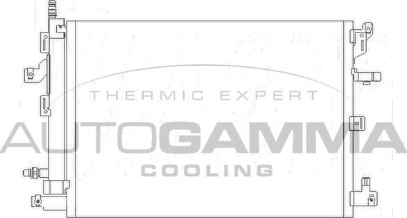 Autogamma 105347 - Конденсатор, кондиціонер autocars.com.ua