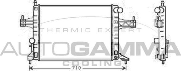 Autogamma 105361 - Радіатор, охолодження двигуна autocars.com.ua