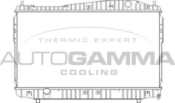 Autogamma 105391 - Радіатор, охолодження двигуна autocars.com.ua
