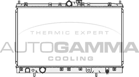 Autogamma 105399 - Радіатор, охолодження двигуна autocars.com.ua