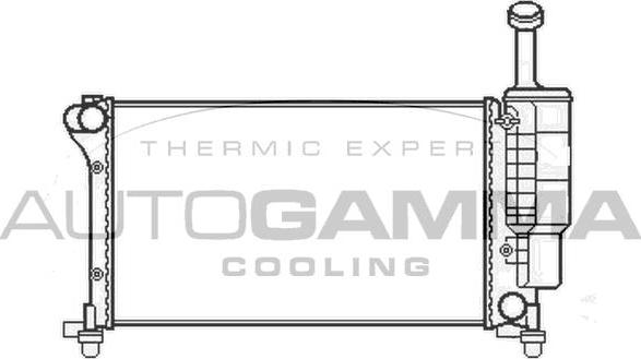 Autogamma 105428 - Радіатор, охолодження двигуна autocars.com.ua