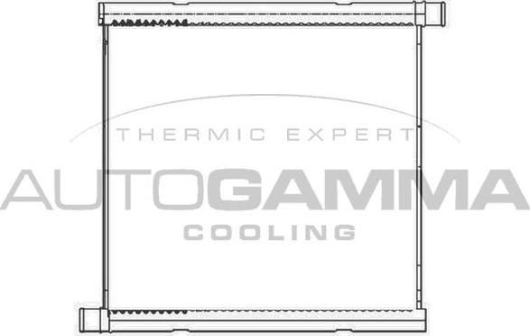 Autogamma 105450 - Радиатор, охлаждение двигателя autodnr.net