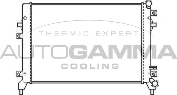 Autogamma 105452 - Радиатор, охлаждение двигателя autodnr.net