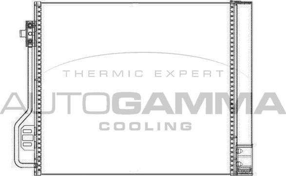 Autogamma 105477 - Конденсатор, кондиціонер autocars.com.ua
