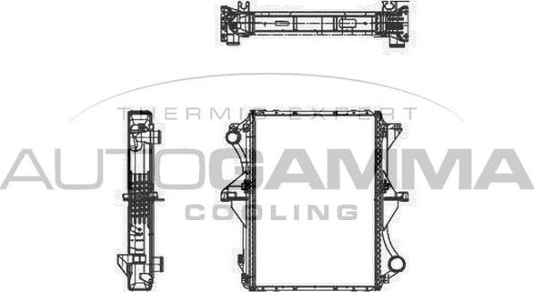 Autogamma 105489 - Радіатор, охолодження двигуна autocars.com.ua