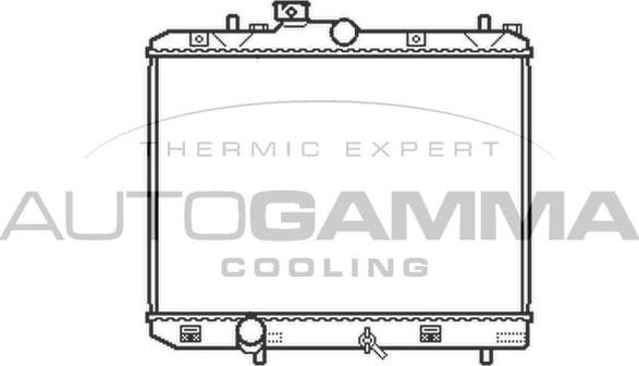 Autogamma 105493 - Радіатор, охолодження двигуна autocars.com.ua