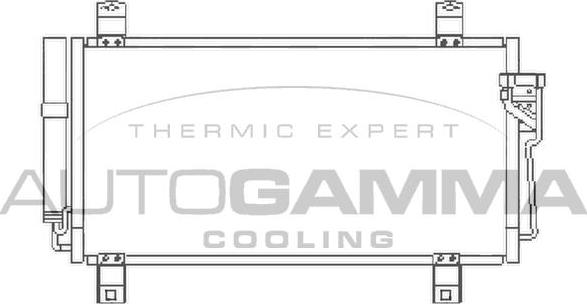 Autogamma 105506 - Конденсатор, кондиціонер autocars.com.ua