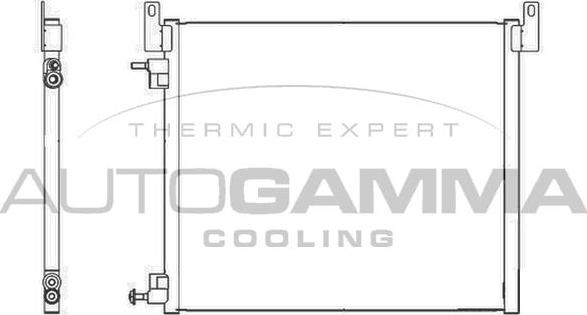 Autogamma 105508 - Конденсатор, кондиціонер autocars.com.ua