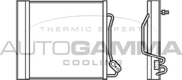 Autogamma 105509 - Конденсатор, кондиціонер autocars.com.ua