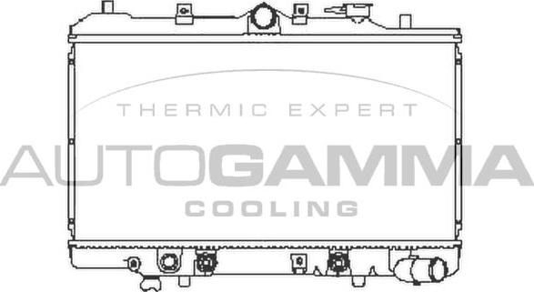 Autogamma 105520 - Радіатор, охолодження двигуна autocars.com.ua