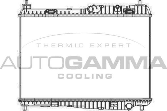 Autogamma 105522 - Радіатор, охолодження двигуна autocars.com.ua