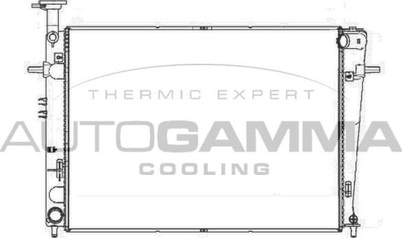 Autogamma 105534 - Радіатор, охолодження двигуна autocars.com.ua