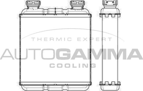 Autogamma 105535 - Теплообмінник, опалення салону autocars.com.ua