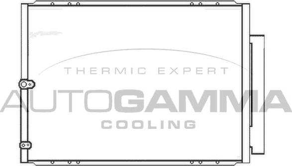 Autogamma 105544 - Конденсатор, кондиціонер autocars.com.ua