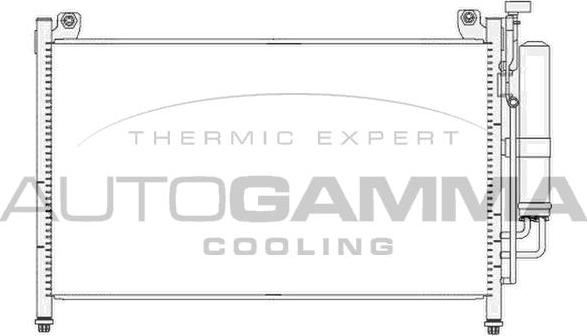 Autogamma 105546 - Конденсатор, кондиціонер autocars.com.ua