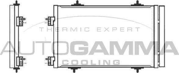 Autogamma 105584 - Конденсатор, кондиціонер autocars.com.ua