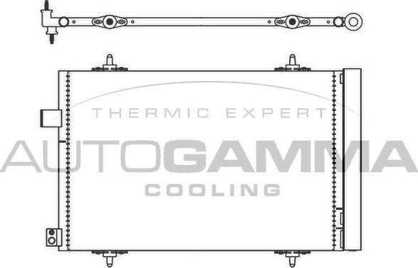 Autogamma 105585 - Конденсатор, кондиціонер autocars.com.ua