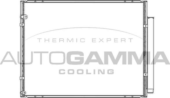 Autogamma 105591 - Конденсатор, кондиціонер autocars.com.ua