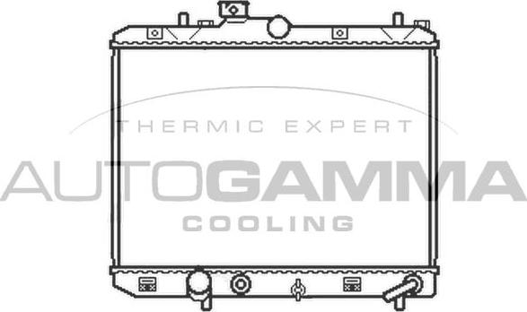 Autogamma 105607 - Радіатор, охолодження двигуна autocars.com.ua