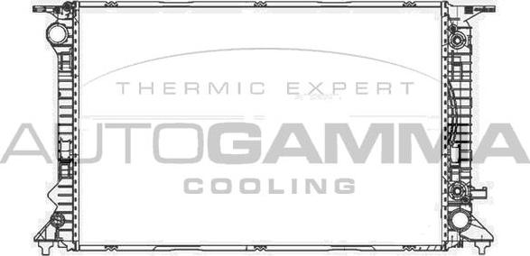 Autogamma 105611 - Радіатор, охолодження двигуна autocars.com.ua