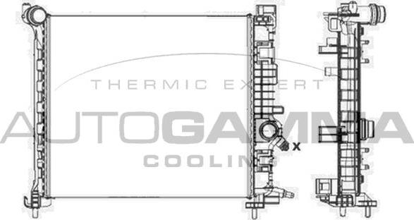 Autogamma 105622 - Радіатор, охолодження двигуна autocars.com.ua