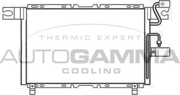 Autogamma 105644 - Конденсатор, кондиціонер autocars.com.ua
