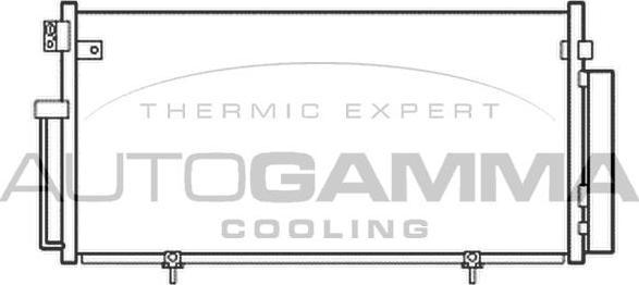 Autogamma 105648 - Конденсатор, кондиціонер autocars.com.ua