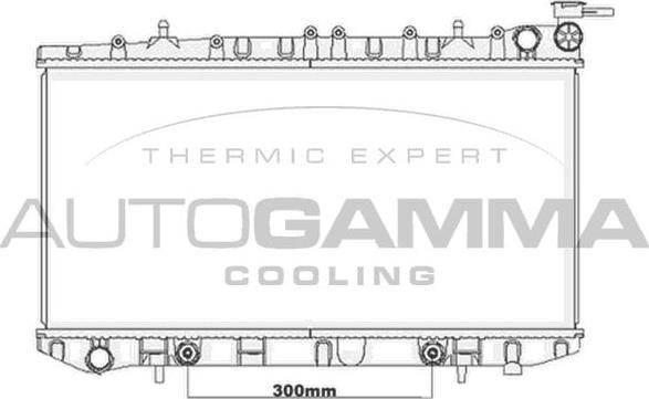 Autogamma 105653 - Радіатор, охолодження двигуна autocars.com.ua