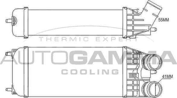 Autogamma 105675 - Интеркулер autocars.com.ua