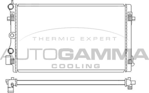 Autogamma 105692 - Радіатор, охолодження двигуна autocars.com.ua