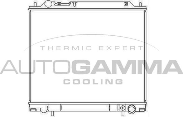Autogamma 105696 - Радіатор, охолодження двигуна autocars.com.ua