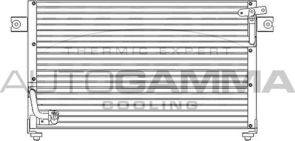 Autogamma 105713 - Конденсатор, кондиціонер autocars.com.ua