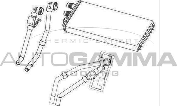 Autogamma 105731 - Теплообмінник, опалення салону autocars.com.ua