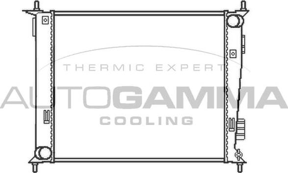 Autogamma 105736 - Радіатор, охолодження двигуна autocars.com.ua