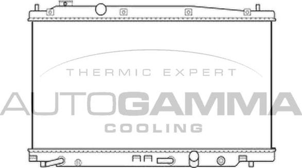 Autogamma 105738 - Радіатор, охолодження двигуна autocars.com.ua