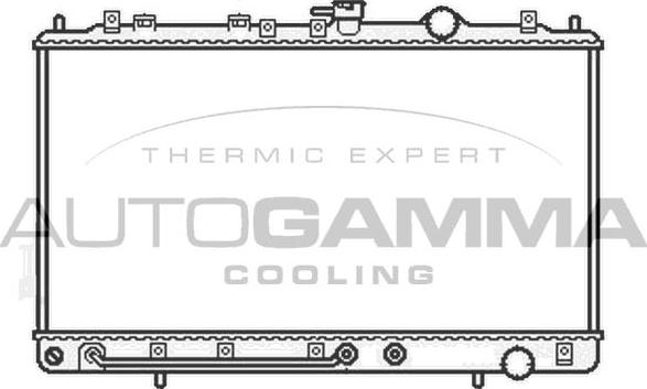 Autogamma 105752 - Радіатор, охолодження двигуна autocars.com.ua