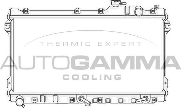 Autogamma 105755 - Радіатор, охолодження двигуна autocars.com.ua