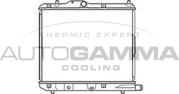 Autogamma 105761 - Радіатор, охолодження двигуна autocars.com.ua