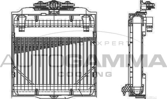 Autogamma 105763 - Масляний радіатор, рухове масло autocars.com.ua