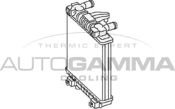 Autogamma 105764 - Радіатор, охолодження двигуна autocars.com.ua